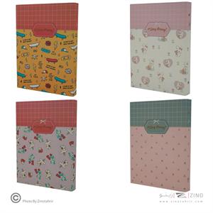 دفترکلاسوری 26حلقه 100برگ (دیوایدر دار) قفل فلزجلدسخت برگ سری راندو کد73711